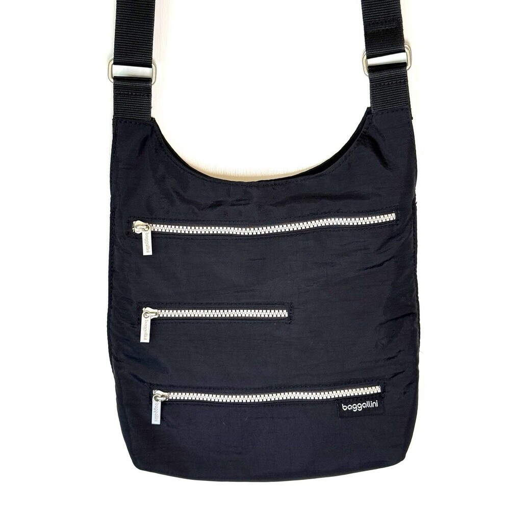 Baggallini Highway Crossbody Bagg Black Adjustable Strap Special Edition